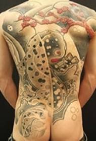 girl back art tattoo