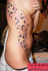 waist star tattoo pattern