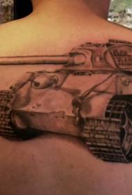 back to lifelike German tank tattoo pattern