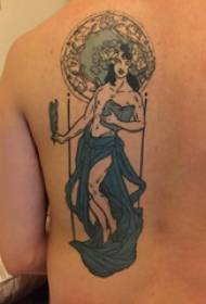raksturs tetovējums zēniem krāsainu figūru aizmugurē tetovējums attēlus