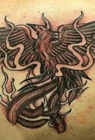 tetoválás Phoenix fiúk vissza Phoenix tetoválás képek