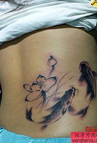amantombazane waist uyink isitayela squid lotus tattoo iphethini