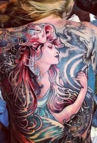 dobrze wyglądający wzór tatuażu dla kobiet i gołębi