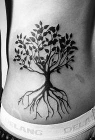 v páse móda tetovanie strom vzor