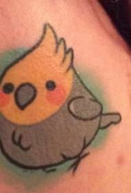 Modèle de tatouage oiseau arrière fille tatouage