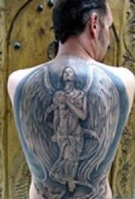 back guardian angel classic tattoo