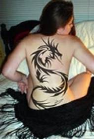 domineering totem back tattoo