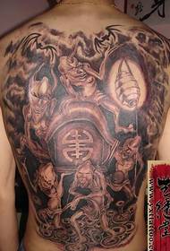 Japanese style Full back ghost tattoo pictures - Yi Xiu Tang works
