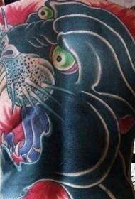 voll zurück old school panther color tattoo pattern
