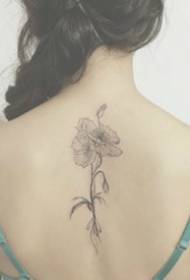 9 small fresh back tattoo designs for girls in the back spine