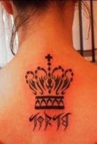 ομορφιά πίσω δημιουργικό τατουάζ
