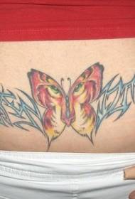 taille belle modèle de tigre modèle de tatouage papillon