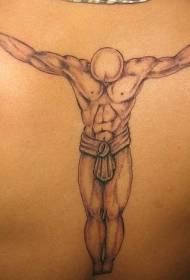 М'язи спини і лисий чоловік татуювання візерунок