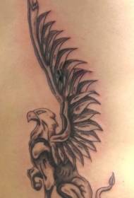 riesige Flügel von Griffin Tier Tattoo Muster