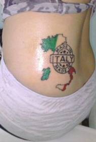 Daim ntawv qhia dav dav Italian daim duab pleev xim tattoo txawv