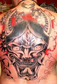 tilbage store Prajna maske tatoveringsmønster