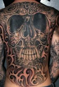 back has sharp Tattoo tattoo pattern of teeth