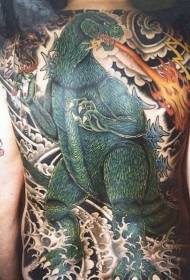 faʻataʻitaʻiga Godzilla tattoo patterns