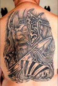 baya kyau tsarin dawowar tattoo Viking