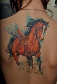 kubwerera kukongola kakang'ono ka tattoo ya Pegasus