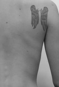 toe foʻi mai le lanu uliuli Wings tattoo pattern