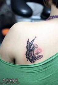 Patrón de tatuaje de duende trasero