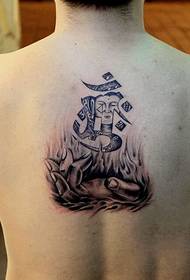 pánske zadné náboženské veľké dni tetovania
