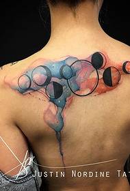 back inked bead tattoo pattern