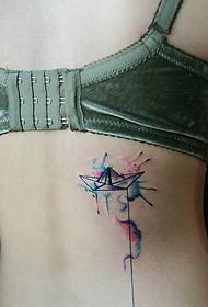 dekliški hrbet majhen totem Tattoos so še posebej lepi