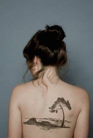 piger tilbage smukke smukke tatoveringsmønster