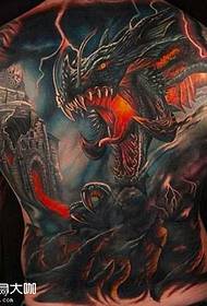 Back Cool Domineering Dragon Tattoo Tsarin