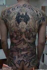 scary horror Ashura Road tattoo pattern