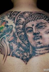 huge sacred Buddha tattoo Pattern