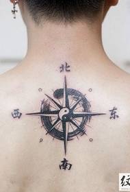 Back super classic compass tattoo encyclopedia