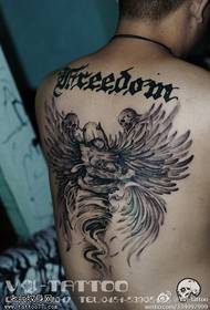Crni zgodan uzorak besplatne tetovaže