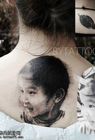 cover old tattoo baby portrait tattoo pattern