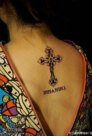 Holy handsome cross tattoo pattern