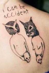 Zadné vlkolak tetovanie
