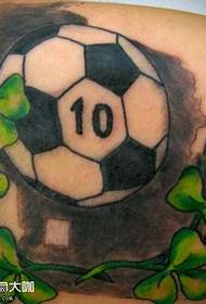 Nazaj nogometni tatoo vzorec