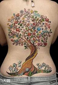 back tree tattoo pattern