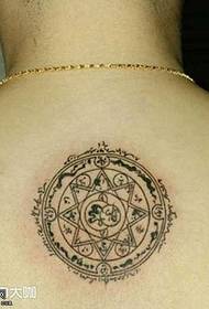 zadní hvězda tetování vzor