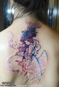 skaists skaists ziedu pasaku tetovējuma raksts