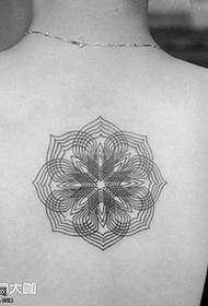 back point tattoo flower tattoo pattern