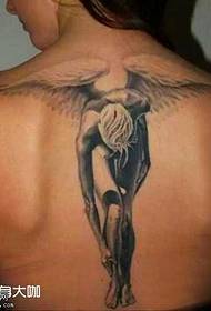 Обратен модел на татуировка на ангел