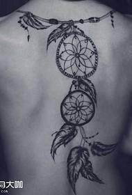 Ang sumbanan sa Back Dream Catching Net nga tattoo