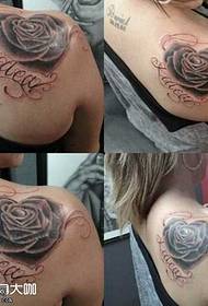 Réck rose Tattoo Muster