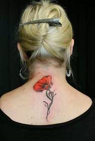 with a deadly temptation of poppies tattoo
