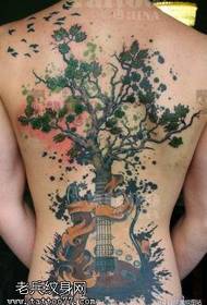 back tree tattoo pattern