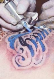 blau model de tatuatge anglès