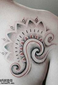 Das beliebteste Totem-Tattoo-Muster auf der Rückseite